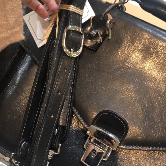 NWT BRIEFCASE TIME RESISTANCE “MAGUS” BLACK LEATHER - Still on brand website! - Picture 6 of 10